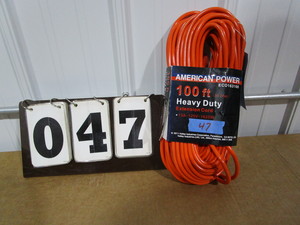 lot 47 image: American Power 100 ft Extension Cord