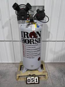 lot 51 image: Iron Horse 60 Gallon Air Compressor