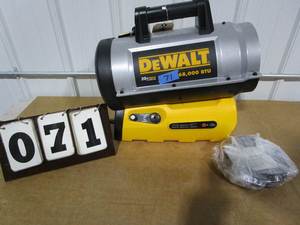 lot 71 image: DeWalt Forced Air Heater