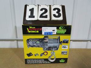 lot 123 image: Wood Power 2000 Lb Winch - Mossy Oak