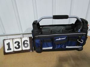 lot 136 image: Frontier Open Tool Tote wRotating Handle