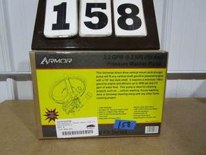 lot 158 image: Armor 3000 PSI Pressure Washer Axial Pump