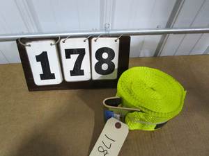 lot 178 image: Wood Tuff Tow Winch Strap - 30 ft - Flat Hook