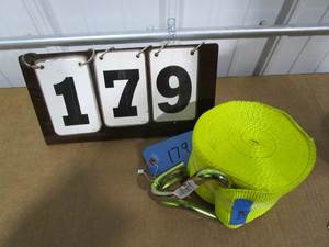 lot 179 image: Wood Tuff Tow Winch Strap - J Hook