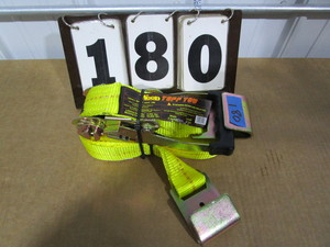 lot 180 image: Wood Tuff Tow Ratchet Tie Down - Flat hooks