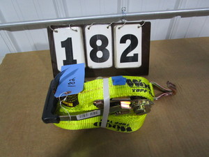 lot 182 image: Wood Tuff Tow Ratchet Tie down - J Hooks