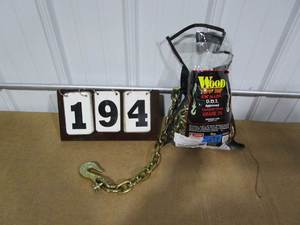 lot 194 image: Wood Tuff Tow DOT Approved Tow Chaing - 18,800 lb