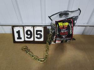 lot 195 image: Wood Tuff Tow DOT Approved Tow Chain - 12,600 lb