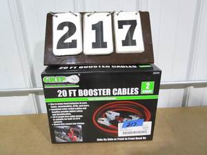 lot 217 image: Grip 20 Ft Booster Cables