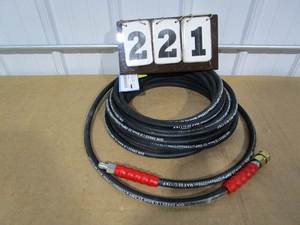 lot 221 image: Armor 50 ft Steel Braided Rubber Hose
