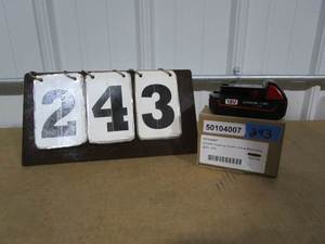 lot 243 image: Power Up Replacement Battery - Compatible with Milwaukee Tools