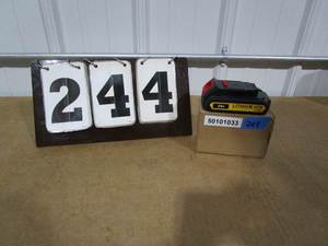 lot 244 image: Power Up Replacement Battery - Compatible with DeWalt Tools