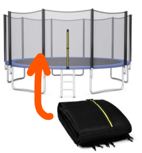lot 409 image: Costway Trampoline Replacement Safety Net-15 ft