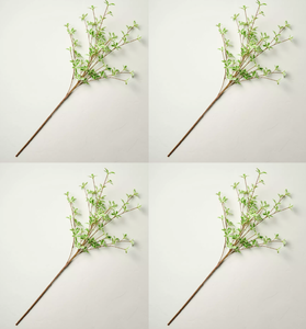 lot 426 image: LOT OF 4 36 Faux Variegated Terminalia Leaf Branch - Hearth & Hand with Magnolia