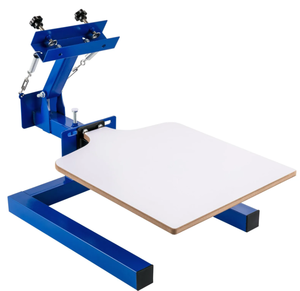 lot 435 image: VEVOR Screen Printer 1 Color 1 Station Silk Screen Printing Kit 55x45cm T-Shirt Screen Printing Machine Screenprint Press (1 Color 1 Station) (USED, Maybe Missing Hardware)