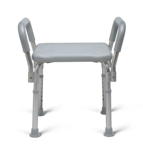 lot 445 image: Medline Knockdown Shower Chair With Arms Aluminum Gray 1Ct