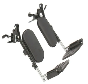 lot 456 image: Invacare Elevating Legrests, Composite Footplates (Non-Padded Calf Pads) for Invacare Manual Wheelchairs