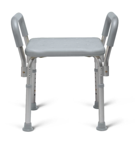 lot 470 image: Medline Knockdown Shower Chair With Arms Aluminum Gray 1Ct