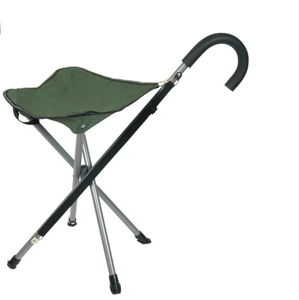 lot 479 image: Folding Cane Chair Green