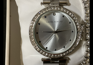 lot 90 image: Laura Ashley Womens Watch set Silver 5pc