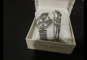 lot 90 image: Laura Ashley Womens Watch set Silver 5pc