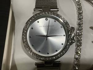lot 95 image: Laura Ashley Womens Watch set Silver 5pc