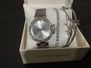 lot 95 image: Laura Ashley Womens Watch set Silver 5pc