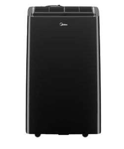 lot 35 image: Midea 10,000 BTU Portable Air Conditioner, 3-In-1 Ventilate, Dehumidifier, Cool, Programmable Timer, Wi-Fi and Alexa, Black
