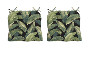 lot 166 image: LOT OF 4 ARDEN 18.0-in x 20.0-in Onyx Cebu Patio chair cushion