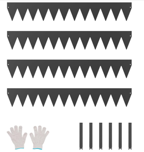 lot 115 image: VEVOR Steel Landscape Edging, 4 Packs 40 x 6 in Rust-Resistant Metal Landscape Edging, Bendable Garden Edging Border, Heavy Duty Lawn Edging, Easy-to-Install, Flower Bed Yard Pathway Divider Black