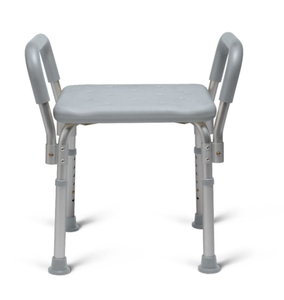 lot 120 image: Medline Knockdown Shower Chair With Arms Aluminum Gray 1Ct