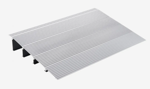 lot 121 image: VEVOR Door Threshold Ramp, 4 Rise, 800 lbs Load Capacity, Door Ramp for Wheelchairs, Aluminum Threshold Ramp for Doorways, Adjustable Modular Threshold Ramp for Wheelchairs, Scooters, Power Chairs