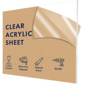 lot 128 image: Falken Design Acrylic Plexiglass Sheet, Clear, 32 x 32 x 116