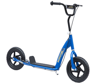 lot 145 image: HOMCOM Kick Scooter for Kids 5-12 Years Old with Adjustable Height Handlebar, Non-slip Footplate, Big Wheels, Rear Brake, Blue