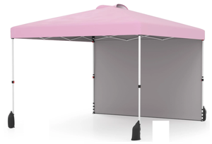 lot 356 image: Tangkula 10x10 FT Pop up Canopy with Sidewall