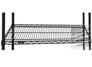 lot 491 image: Nexel 18 x 30 Black Epoxy wire shelf