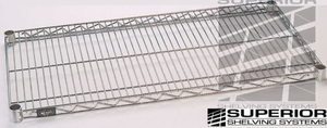 lot 497 image: Nexel 14 x 36 chrome wire shelf