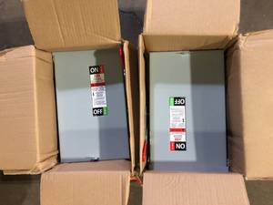 lot 41 image: Lot of ABB 60 Amp 240-Volt Fusible Outdoor General-Duty Safety Switch (TG3222R) Customer Returns See Pictures