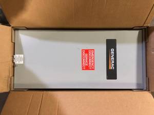 lot 50 image: Generac 200-Amp Service Rate Automatic Whole House Transfer Switch  Customer Returns See Pictures