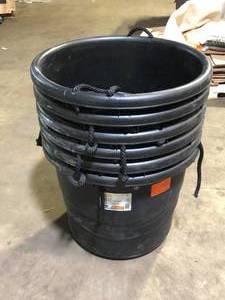 lot 56 image: Lot of HDX Utility Tub Storage Tote  Customer Returns See Pictures