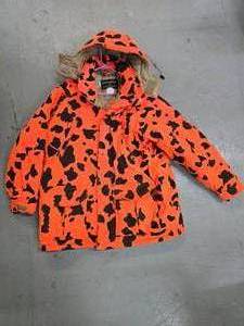lot 15 image: Heavy orange camo jacket XL