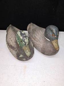 lot 52 image: Two Vintage duck decoys