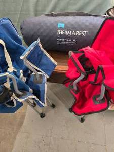 lot 69 image: Camp chairs and a bedding mat