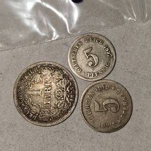 lot 51 image: Lot of 3 Silver Pfennings