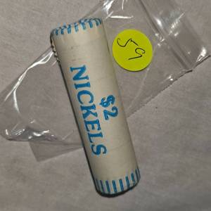 lot 59 image: Unsearched Bank Roll Buffalo Nickels