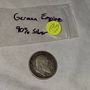 lot 60 image: German Empire, 1908, 90% Silver