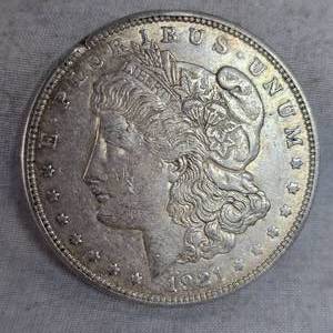 lot 73 image: 1921 D Morgan $1