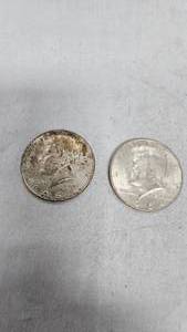 lot 7 image: 1964 Kennedy Silver Half Dollars 50c