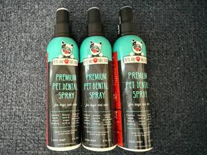 lot 61 image: 3 Bottles Of Premium Dental Pet Spray