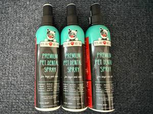 lot 62 image: 3 Bottles Of Premium Dental Pet Spray